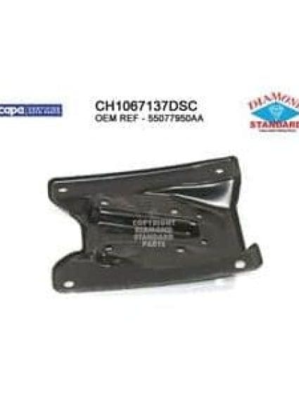 CH1067137DSC Front Bumper Bracket Mounting Passenger Side